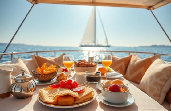 Breakfast on board